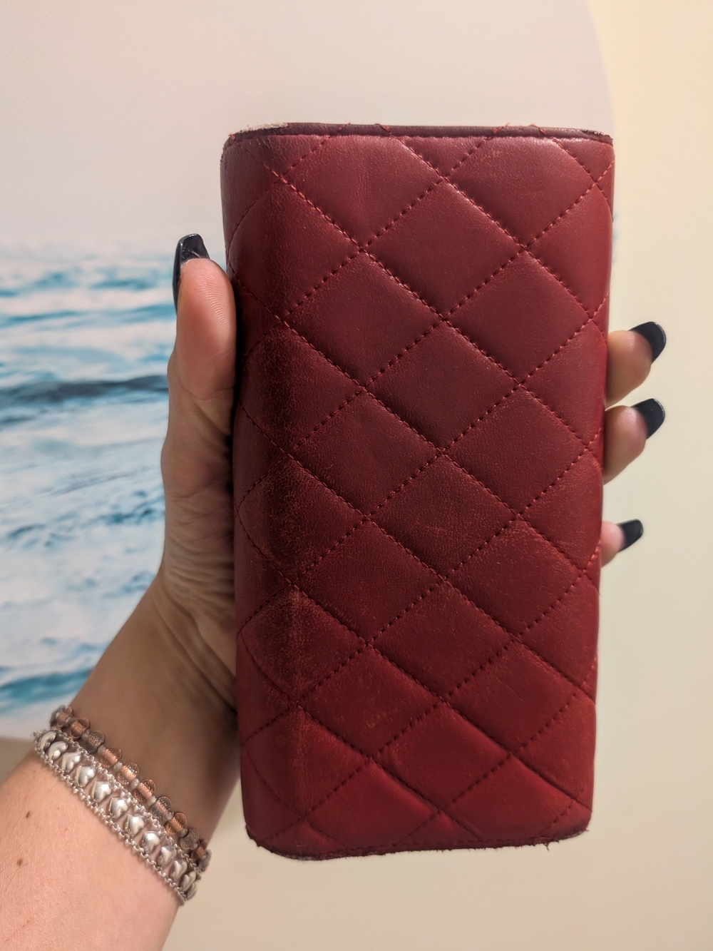 Chanel Quilted Long Lambskin Wallet - Picture 6 of 14